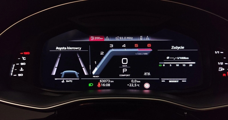 Audi SQ8 cena 430000 przebieg: 63000, rok produkcji 2019 z Kozienice małe 562